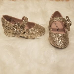 Olive & Edie Gold Mary Janes